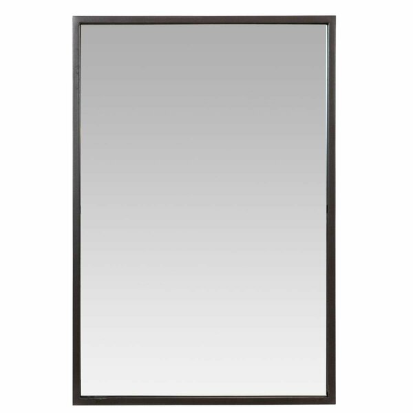 Ricki&Aposs Rugs Bali Modern Rectangle Wall Mirror Gray - 30 in. RI2522615